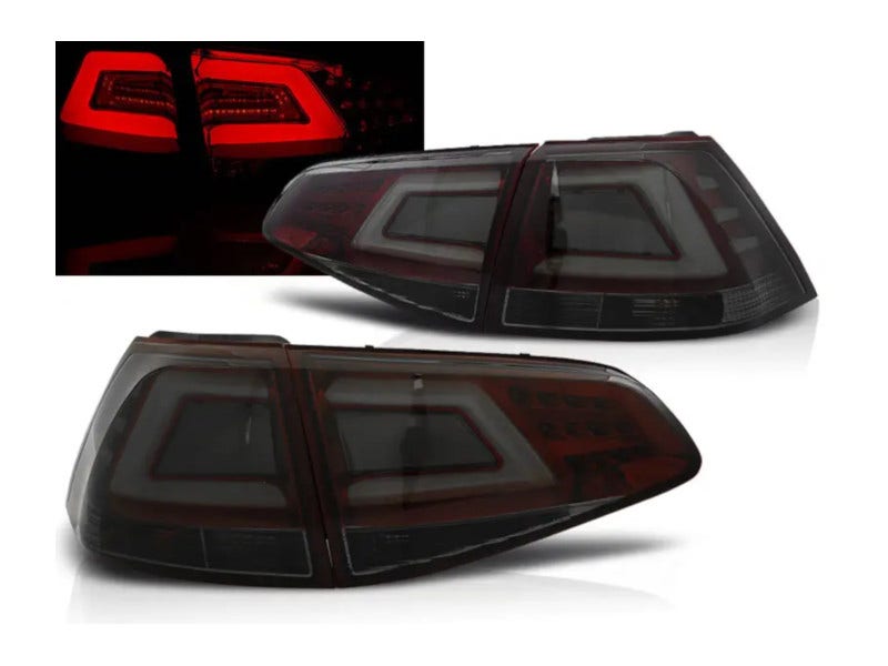 LEDbar achterlichten Red Smoke geschikt voor VW Golf 7