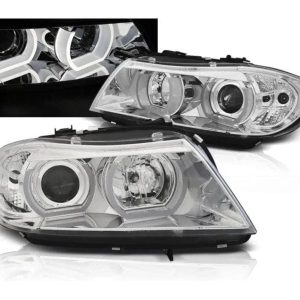 Xenon koplampen 3D U-LED Chrome geschikt voor BMW E90 E91