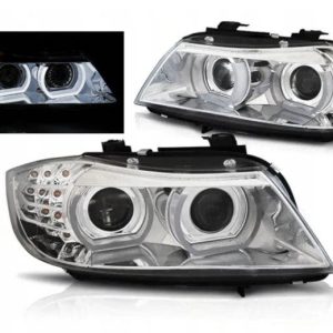 Xenon koplampen Angel Eyes LED DRL geschikt voor BMW E90/E91