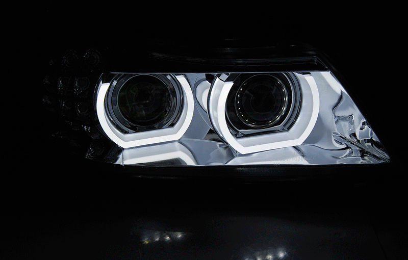 Xenon koplampen Angel Eyes LED DRL geschikt voor BMW E90/E91 - Afbeelding 6