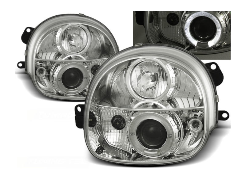 Angel Eyes koplampen Black geschikt voor Reanult Twingo