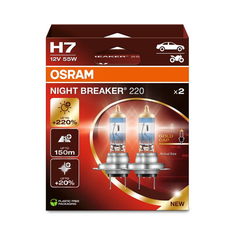 Osram Night Breaker 220 H7 64210NB220 set