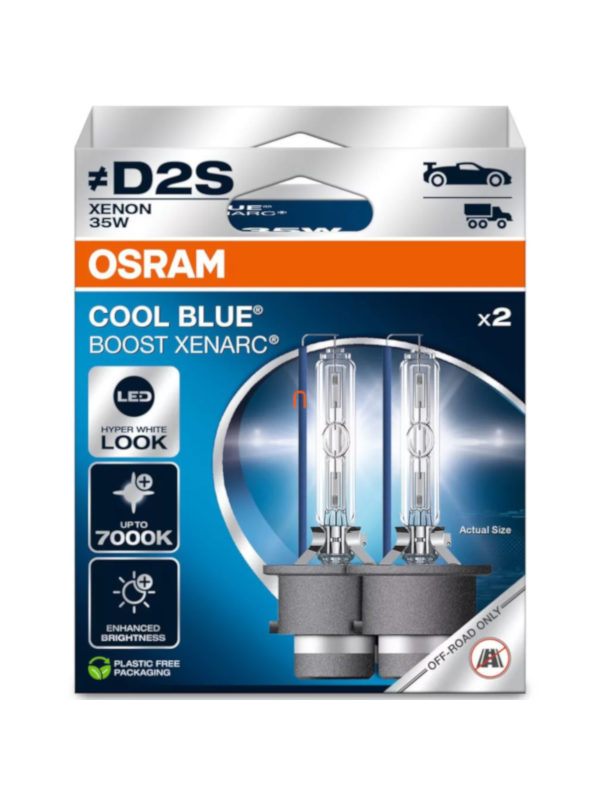 Osram Cool Blue Boost Xenarc Xenon D2S set