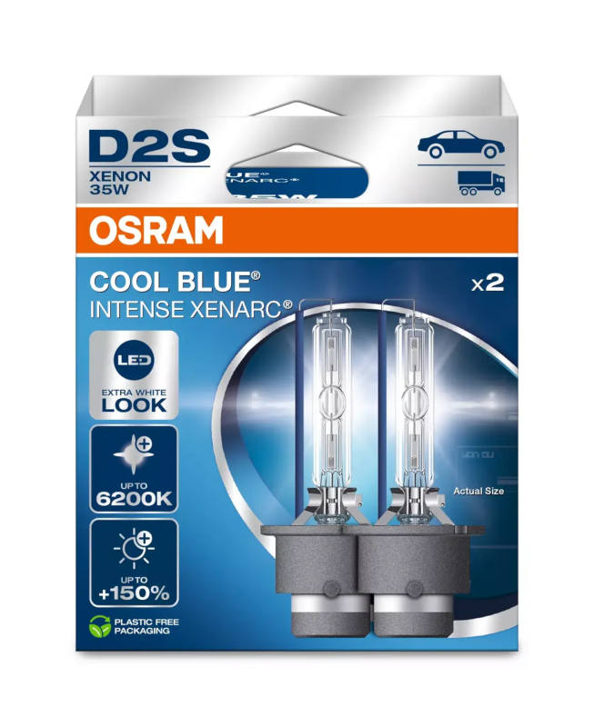 Osram Cool Blue Intense D2S Xenarc Duobox 66240CBN