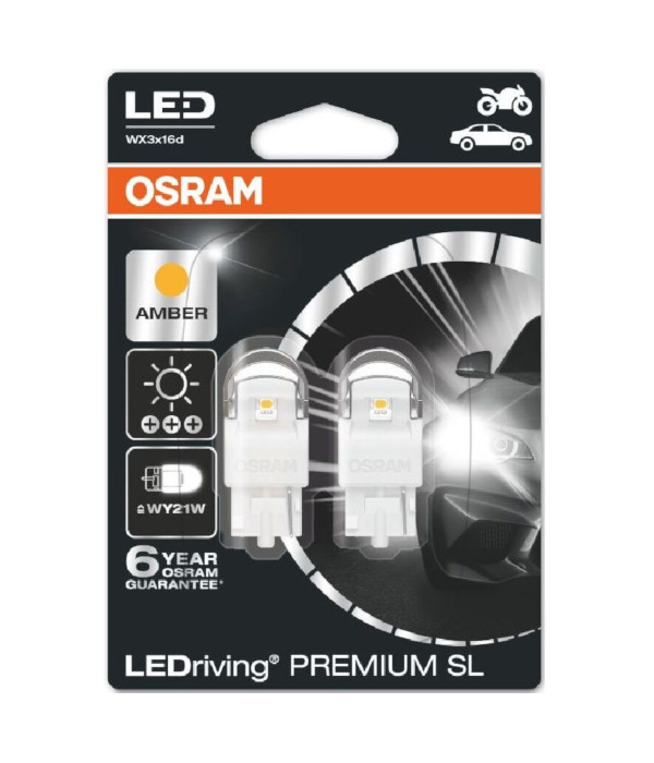 Osram LEDriving SL WY21W Amber 7904YE-02B set